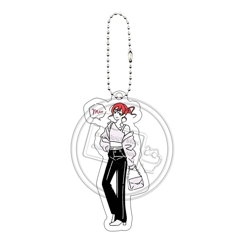 LoveLive Acrylic Keychain Kawaii Arashi Chisato Superstar Hanazono Sumire Leisure Walk Suit Backpack Pendant Ornaments Gift view 5