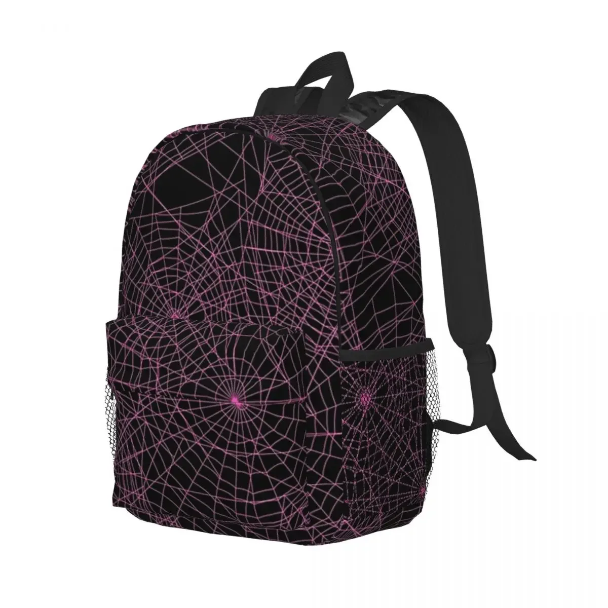 Spider Webs กระเป๋าเป้สะพายหลังวัยรุ่น Bookbag การ์ตูนนักเรียนโรงเรียนกระเป๋าเดินทาง Rucksack กระเป๋าสะพายขนาดใหญ่ความจุ