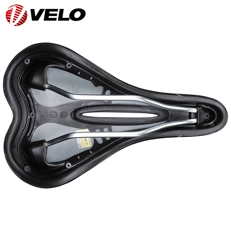 VELO VL-3362 Silica Gel PU Thicken Zone Cut Hollow Breathable Comfortable Road Bike MTB Bicycle Saddle Cushion Cycling Parts