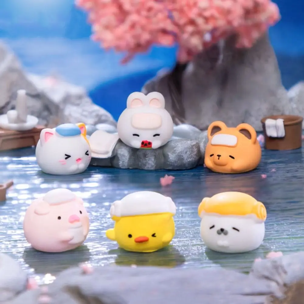 DIY Miniature Animal Figurines Resin Seal Duck Pig Mini Animal Models Micro Landscape Rabbit Bear Cat