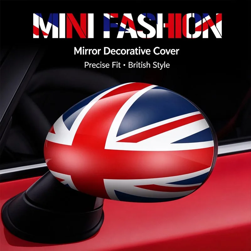 Engineering plastic material car rearview mirror British decorative style for MINI F56/F55/F57/F54/F60 modification accessories