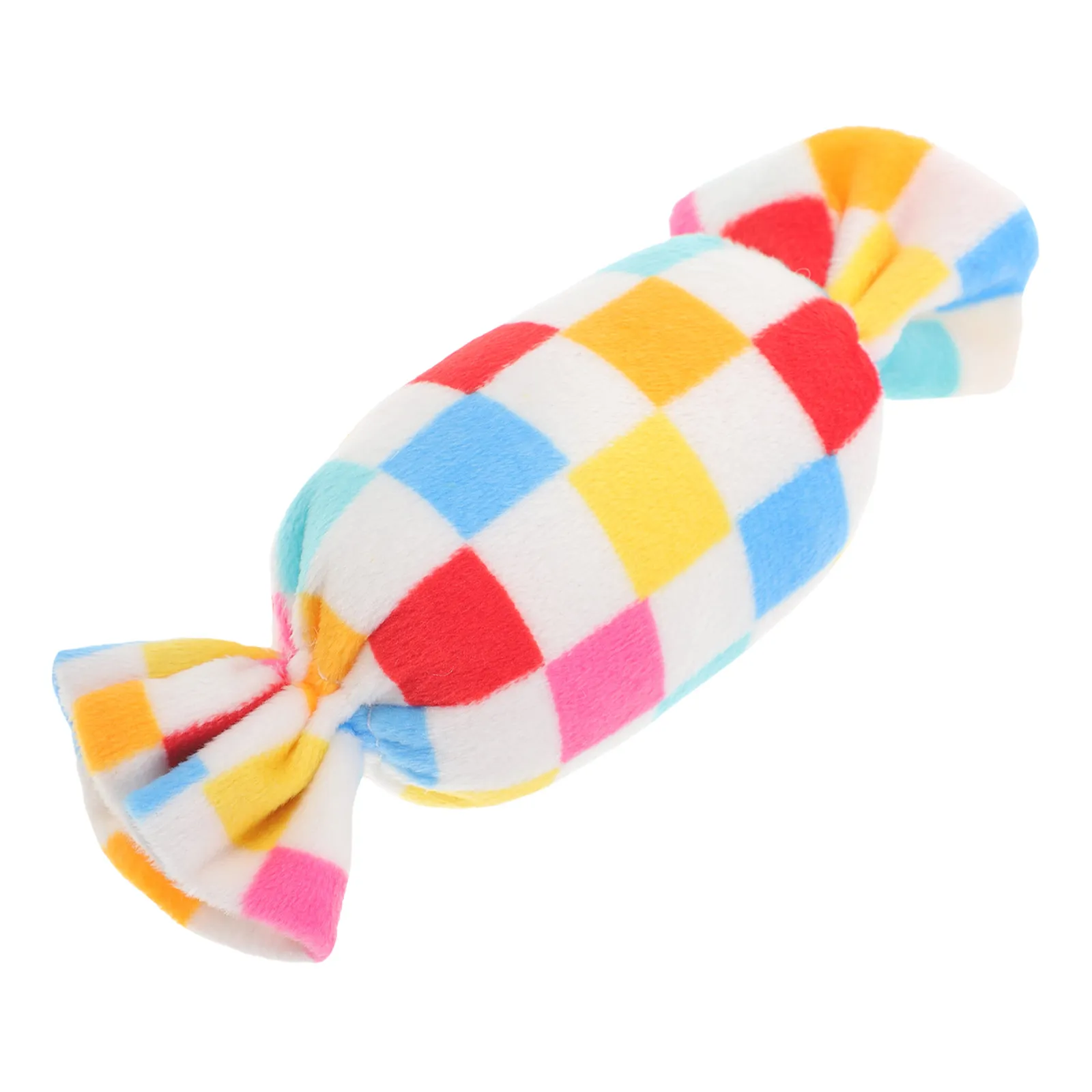 Candy Shaped Squeaky Dog Chew Plaything for Small Dogs Puppies Teething Relief Habit Correction Fun