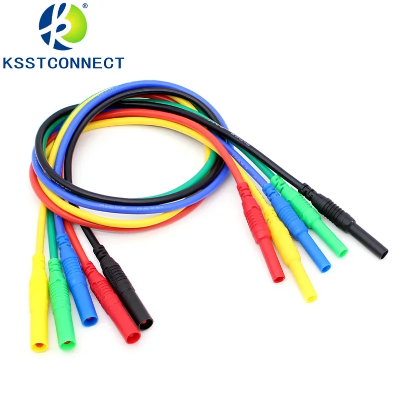 TL652 wysokiej jakości 13AWG elastyczne silikonowe przedłużacze przewody pomiarowe 4mm męski wtyczka bananowa do gniazda żeńskiego