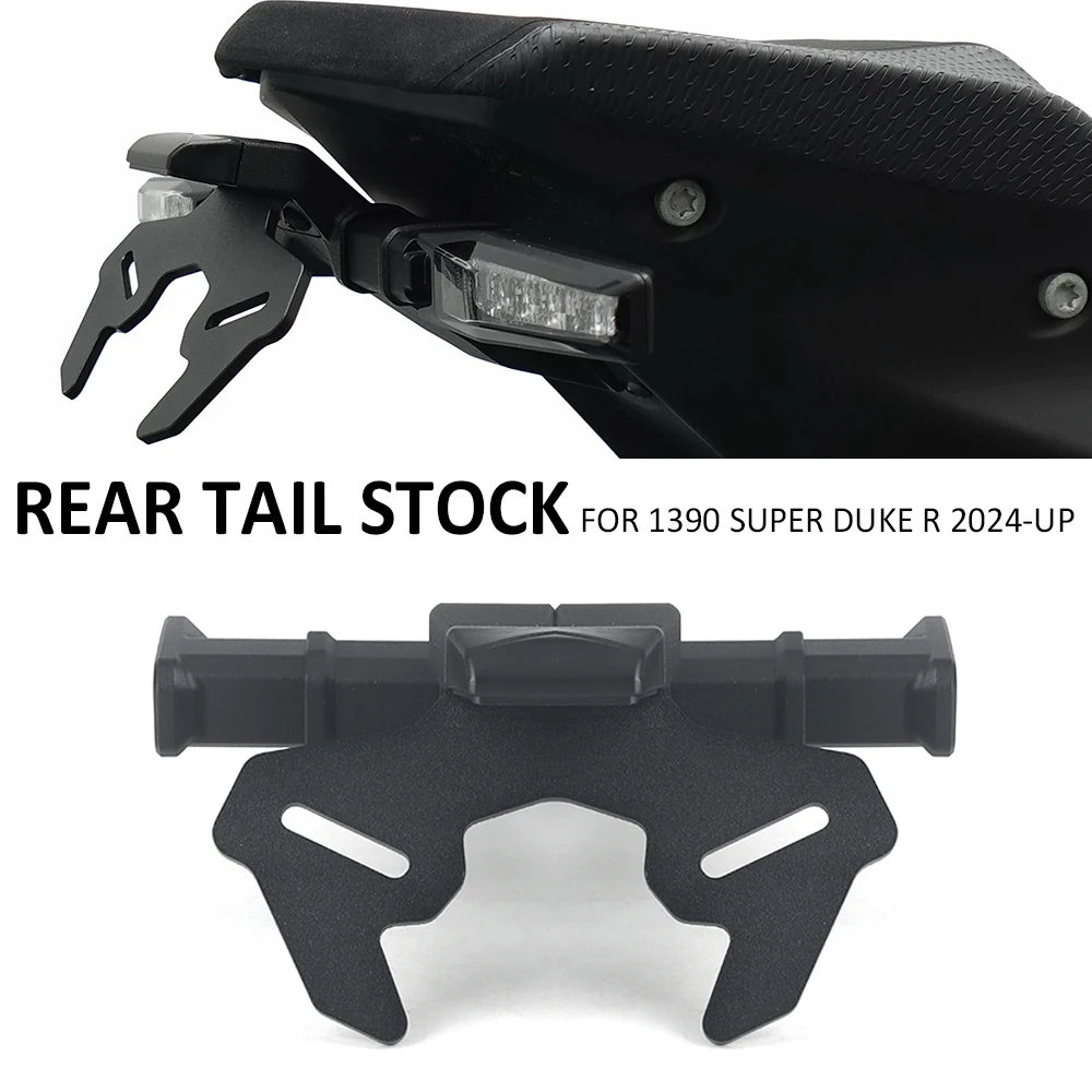 Motorcycle Rear Short Tail Stock License Plate Holder Tailstock Frame Bracket Kit For 1390 Super Duke R 2024-UP