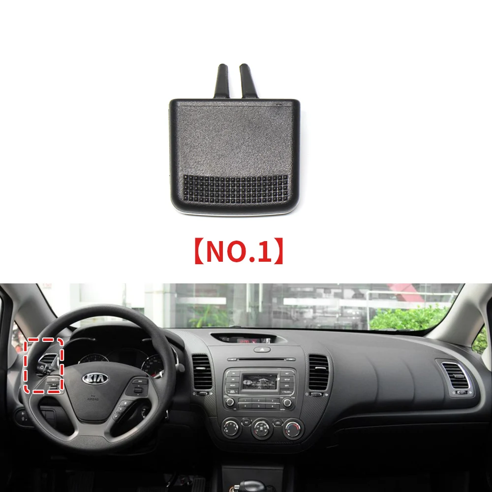 Kit Perbaikan Kenop Plectrum Arah Angin Klip Kartu Outlet Bagian Sakelar Ventilasi AC Depan Mobil untuk Kia K3 2011-2018
