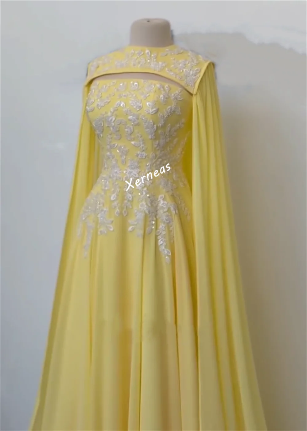 Gaun Pesta Mewah Wanita Model A-line Panjang dengan Aplikasi Chiffon Berkilau untuk Acara Khusus, Gaun Malam Eksklusif