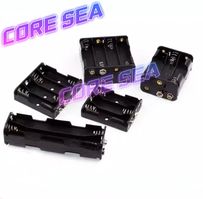 5 # battery box AA with buckle 2/3/4/6/8 series connection 3V6V12V double layer backrest strap battery 9V buckle