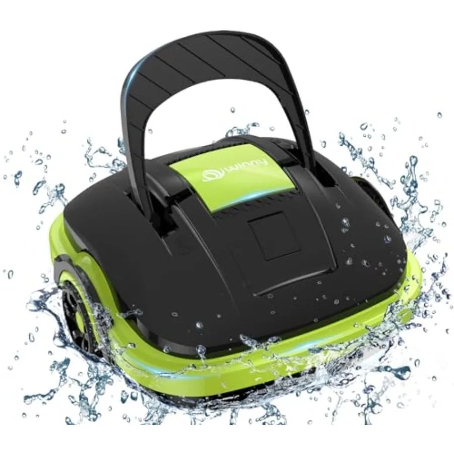 

Cordless Robotic Pool Cleaner for Flat Above Ground Pools 200 Sq.ft Coverage Dual-Motor with Powerful Suction and Self-Parking