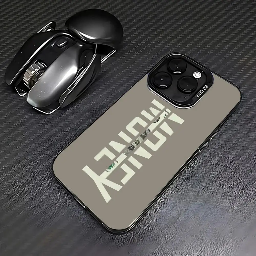 حافظة الهاتف المحمول الإبداعية Money English مناسبة لهاتف iPhone 17 16 15 14 13 12 11 Pro/ Max/Plus مضادة للسقوط والصدمات