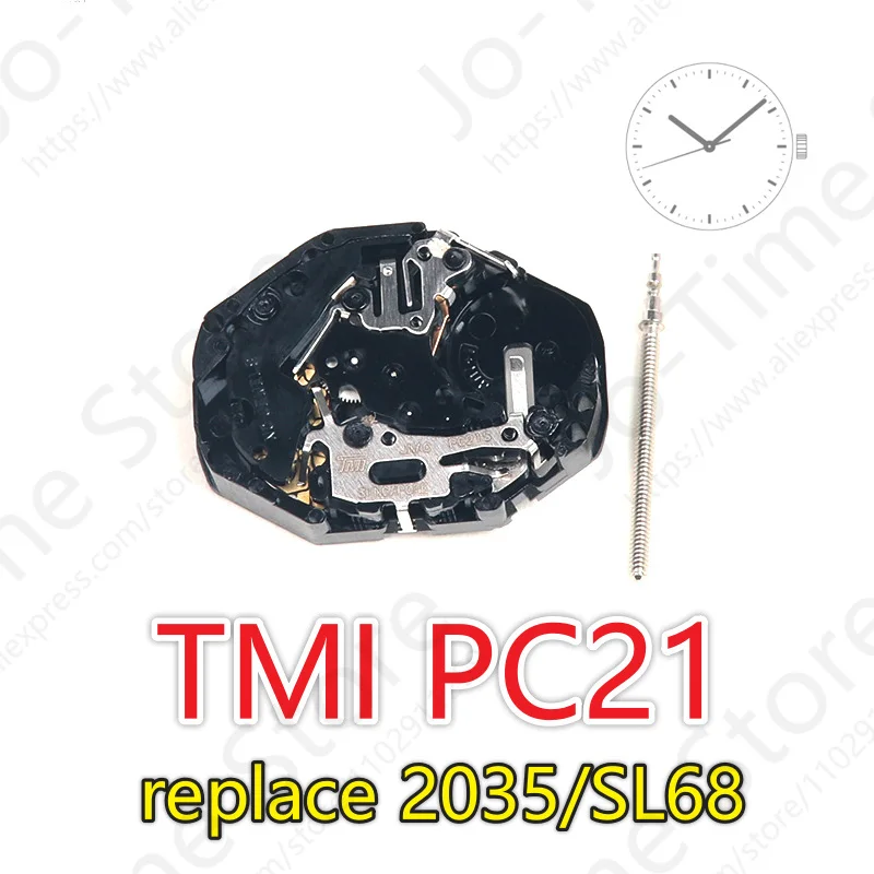 Tmi Pc21 Japanese Movement For Miyota Pc21s Quartz Movement Watch Accessories Electronic Movement 3 Hands Movement Replace 2035