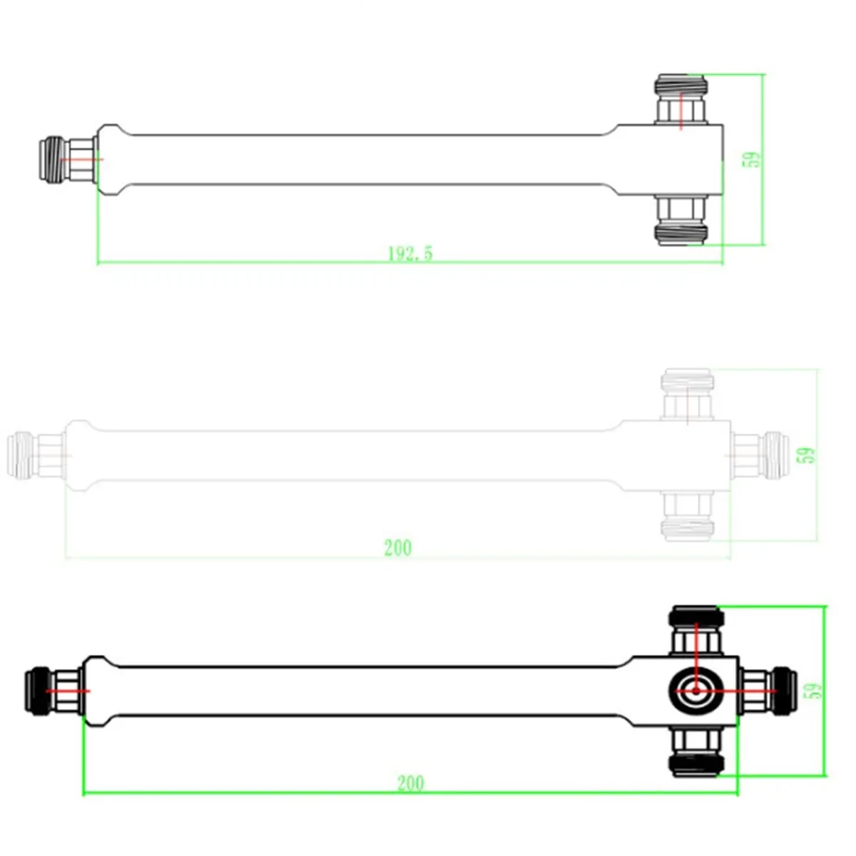 618 Mega Sale Communication Wireless Intercom Power Divider N-Type 800-2700MHz UHF Digital Cluster