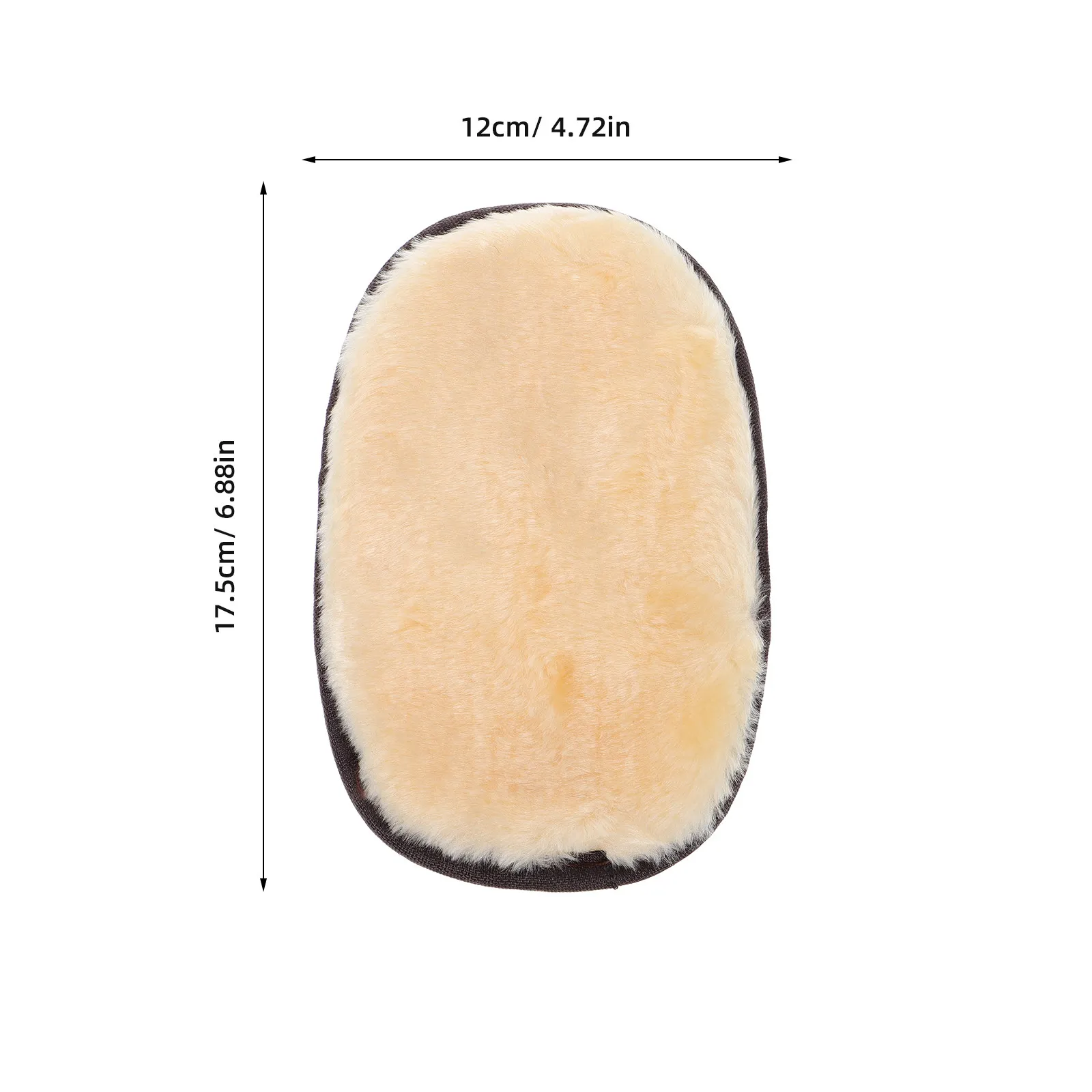 Shoe Polishing Gloves Premium Faux Lamb Wool Buffing Mitt for Shoes Boots Sneakers Car Detailing Wear Resistant Handheld