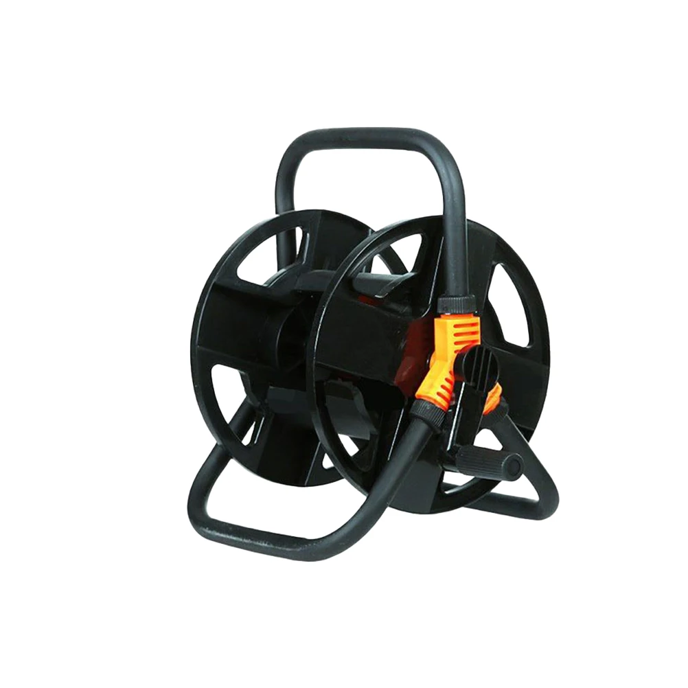 

20M Garden Hose Reel Water Pipe Storage Rack Car Wash Angled Connector Anti-Kink Compact 1/2 Inch Portable Roll Cart