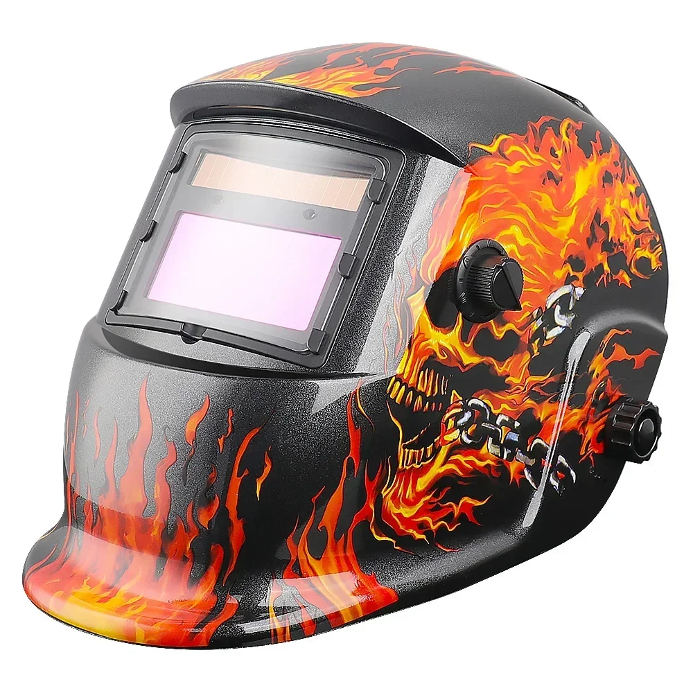 

Variable Light Welding Helmet Solar Auto Darkenining Adjustment Welding Mask Arc Weld Grind Cut Eye Protect Cap Dimming Glasses