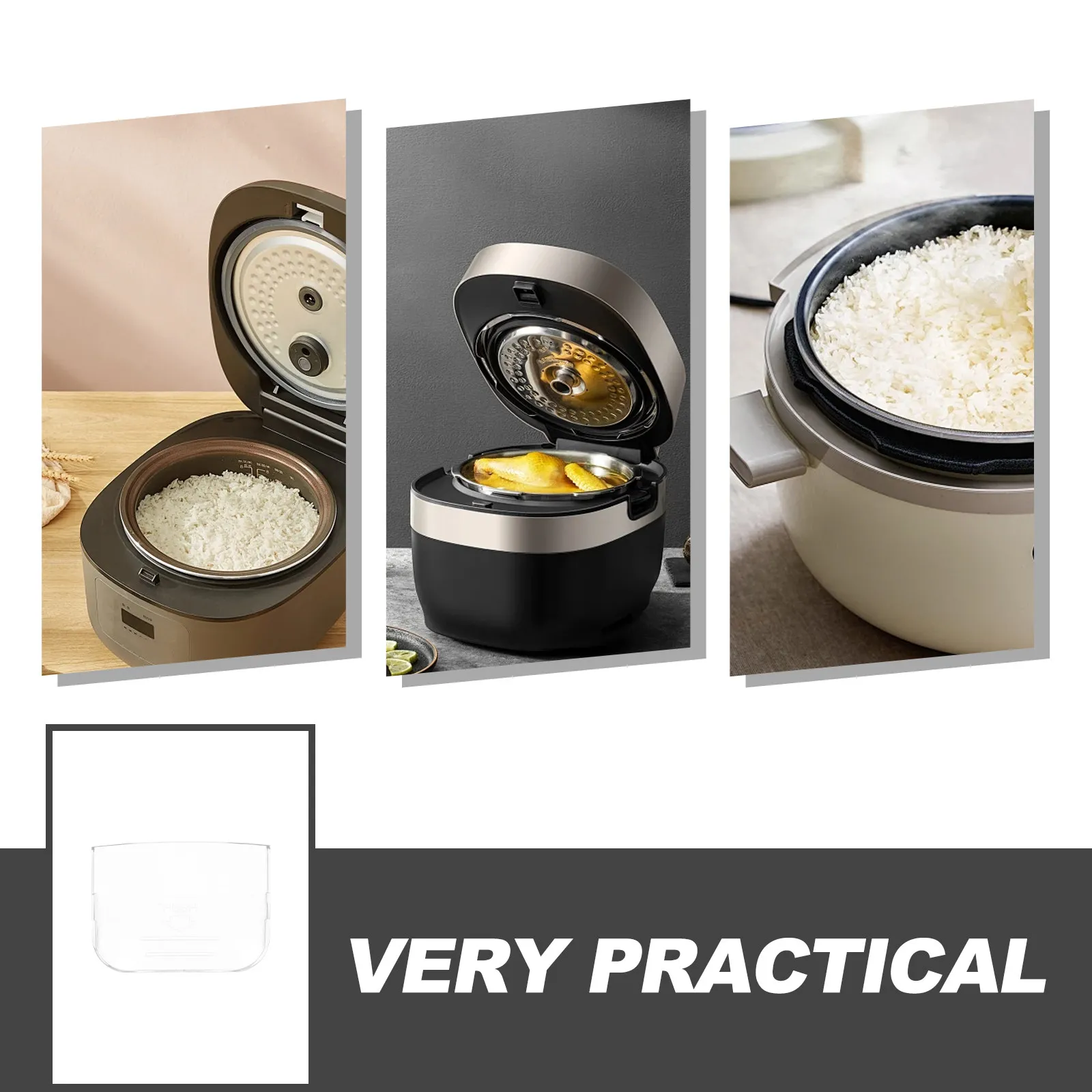 4Pcs Rice Cooker Water Cups Clear ABS Condensation Collector Universal Cooking Water Holder Replacement Parts for Pressure
