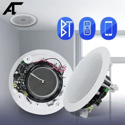 Coxial Bluetooth Ceiling Speaker 5.25inch Class D Wireless Audio Wall Loudspeaker for Smart Home Theater Background Music Hotel