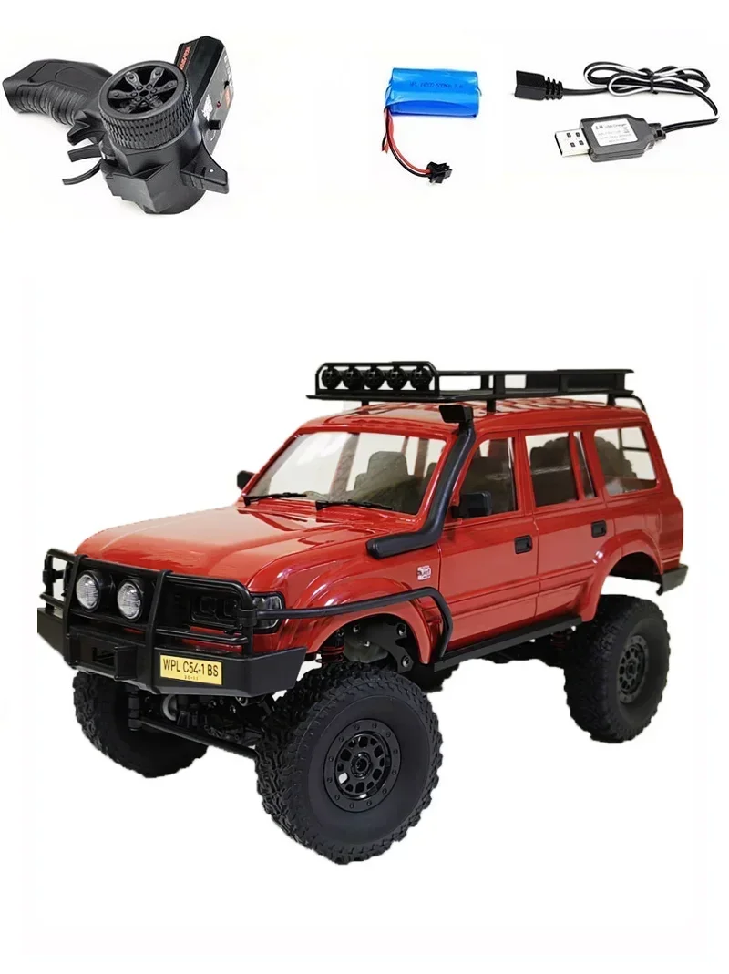 New Wpl C54-1 Rc Car C54 Car Lc80 Crawler Simulate Full Scale 260 Motor Off Road Climbing Monsterk Wpl 4wd Kids Newyear Gift