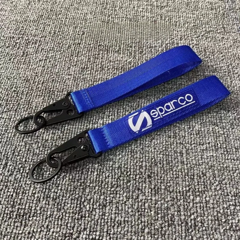 Sparco Keychain, Hanging Rope, Metal Keyring Accessories, Car and Motorcycle Keyrings