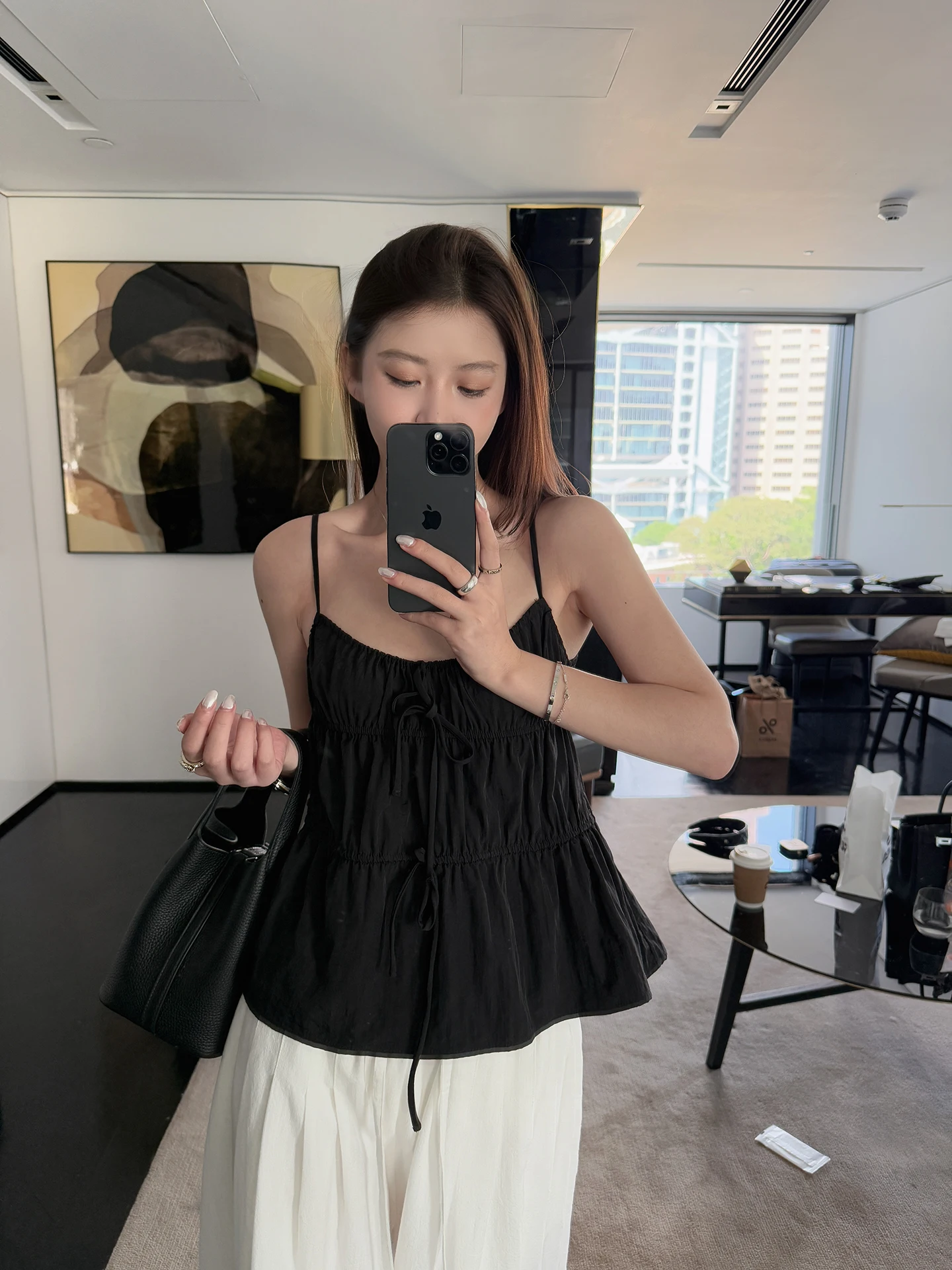 

Женский укороченный топ из нейлона в стиле Dark Fashion, свободного кроя, весна 2026, Yaya Shop 48 2000