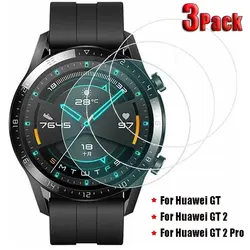 Huawei için ekran koruyucu izle GT 3 2 46mm 42mm SmartWatch patlamaya dayanıklı temperli cam kapak temizle Huawei izle GT 2e