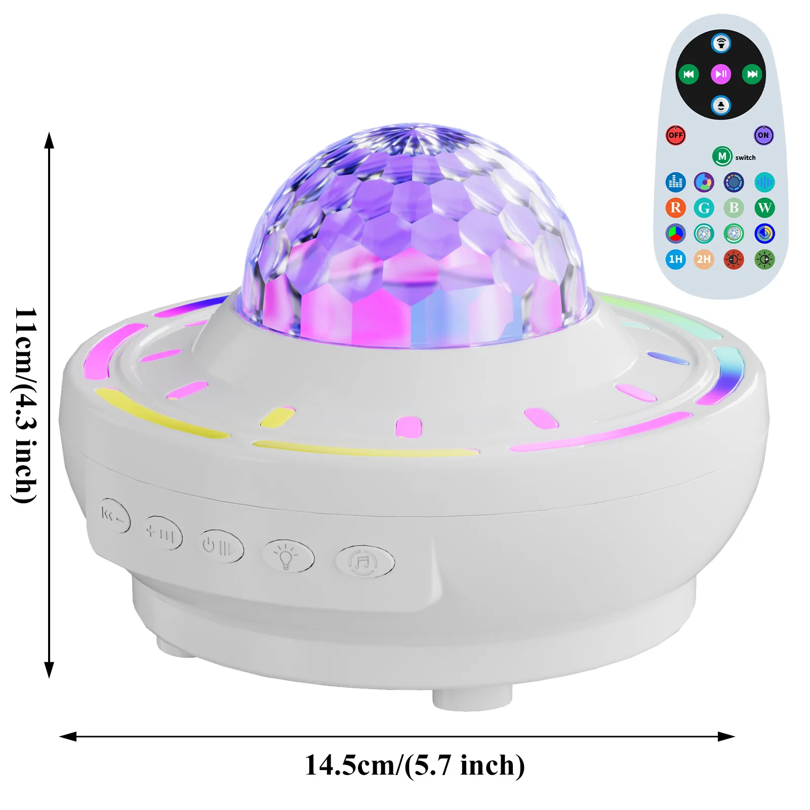 LED Bluetooth Speaker Atmosphere Light Usb Charging Northern Lights Dynamic Starry Sky Projection Light for Party Celebration