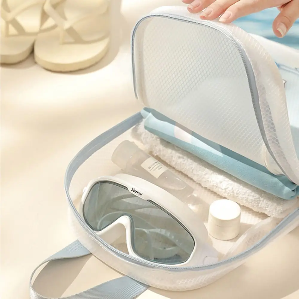 

Fashion EVA Waterproof Storage Bag Portable Large Capacity Swimming Handbag Translucent Easy To Clean Makeup Bag Beach Bag