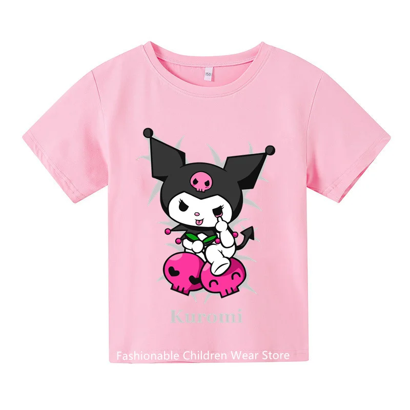 Camiseta com estampa de ovo preguiçoso anime infantil, manga curta, bebê casual, meninos e meninas, estudantes, verão, 2024