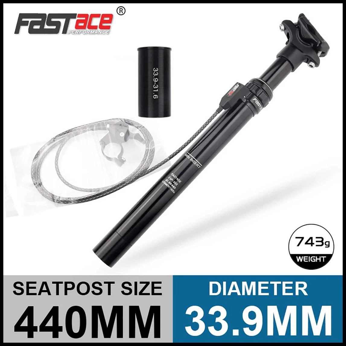 Fastace FSP301 302 303 MTB Zadelpen Externe Interne Kabel Mountainbike Dropper Afstandsbediening Verstelbare Hoogte Fiets Onderdelen
