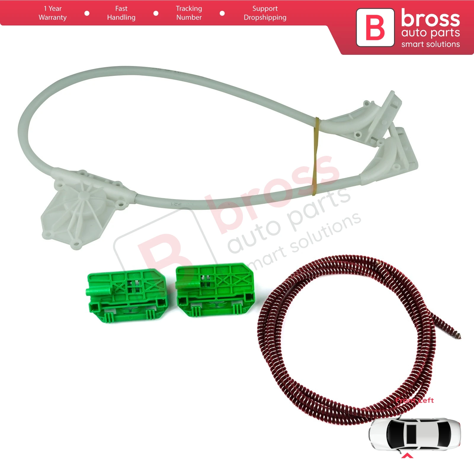 

BWR5097 Electric Window Regulator Repair Left Door for Renault Trucks Premium Kerax Midlum DAF LF 45 55 Volvo FL II FE 1400753