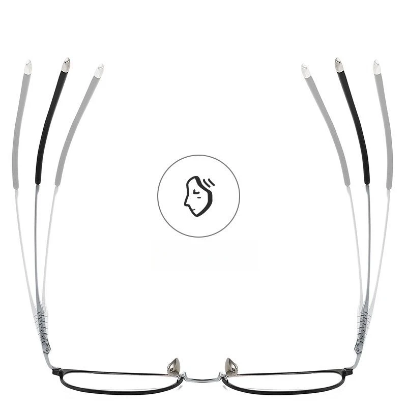 FIRADA Fashion Comfort Glasses Retro Luxury Pure Titanium Eyeglasses Optical Prescription Eyewear Frames For Men Women 2102-C - Image 4
