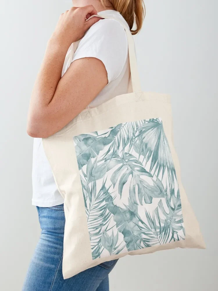 TEAL TROPICAL GARDEN Tote Bag shopper bags for women tote bags cloth bags Canvas