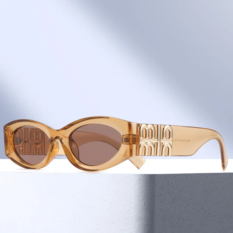 Óculos de sol ocos de olho de gato arrastar irmã mais velha nova maré côncava moda rua tiro ultra-preto óculos de sol feminino ins.