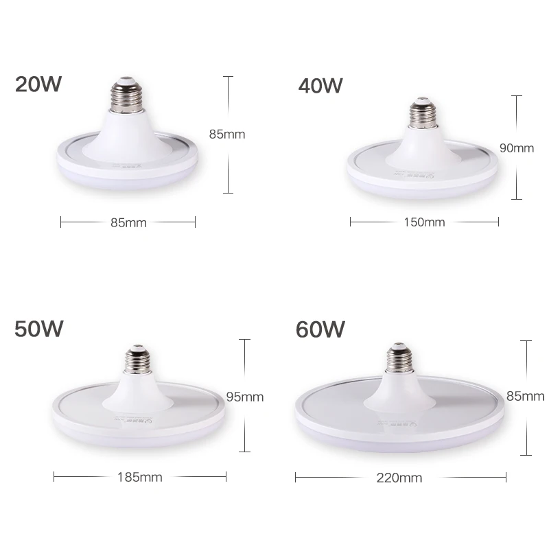 LED Bulb E27 180-265V High Brightness LED Bulbs 15W 40W 50W UFO Leds Lights Indoor Lighting LED Light Bulbs for Home Lighting