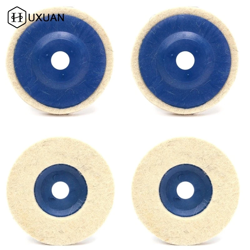 

1Pcs 4 Inch 100mm Wool Polishing Wheel Buffing Pads Angle Grinder Wheel Felt Polishing Disc For Metal Marble Glass Ceramics