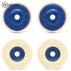 1Pcs 4 Inch 100mm Wool Polishing Wheel Buffing Pads Angle Grinder Wheel Felt Polishing Disc For Metal Marble Glass Ceramics