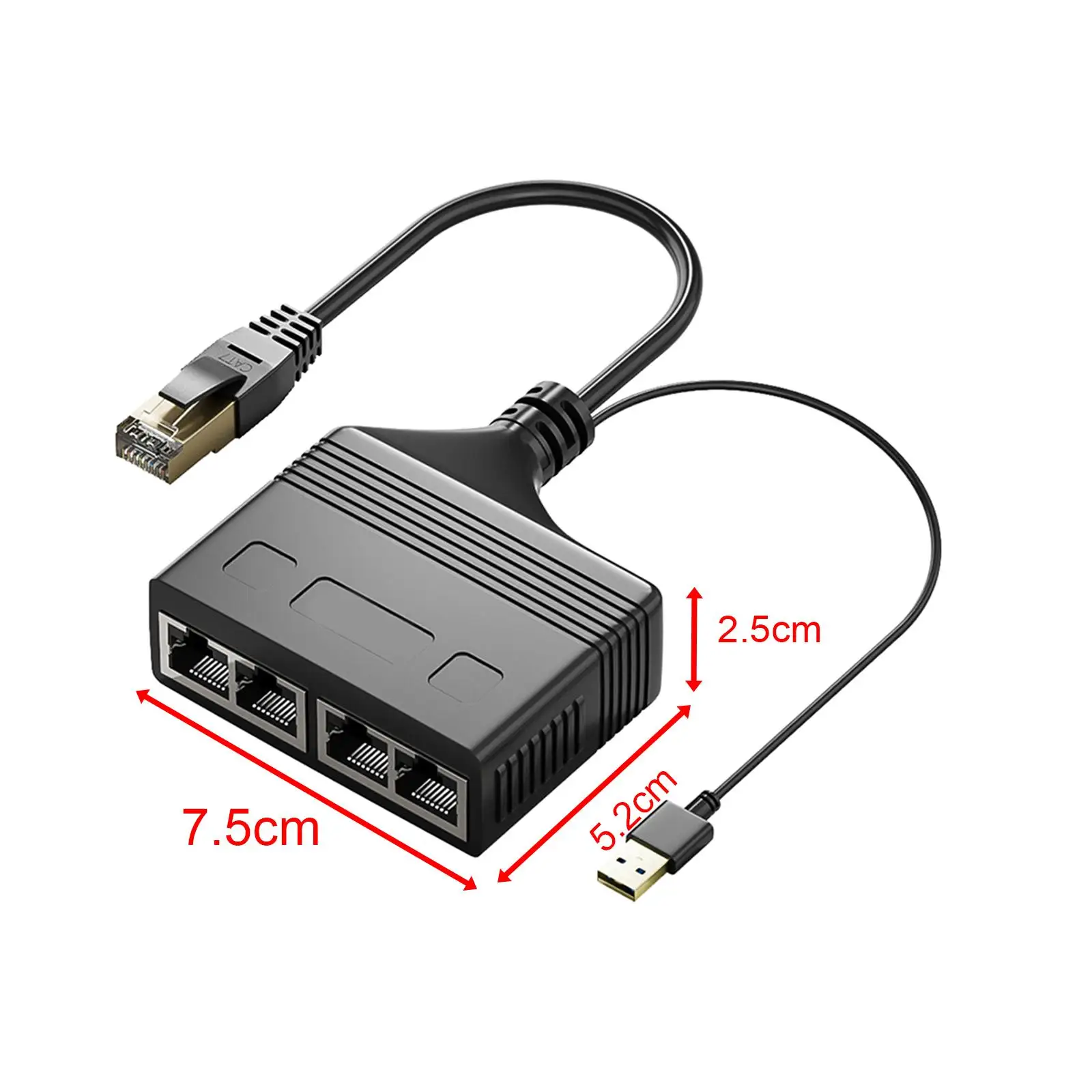 Cavo sdoppiatore Ethernet RJ45 da 1 a 4 porte per connettore di rete Cat8