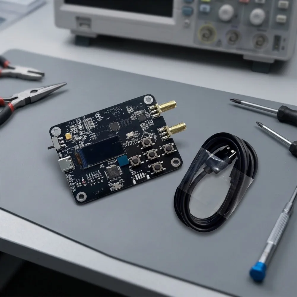 MAX2871 Module RF Signal Generator For Laboratory Testing 50 To 6400 Range Ultra-low Phase Noise Built-in USB-to-serial