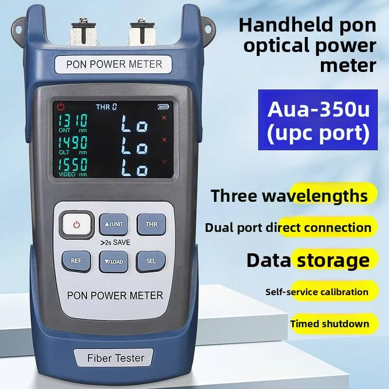 

Ручной измеритель оптической мощности PON AUA-350U/350APON Онлайн-тест для проверки сети Порт UPC/APC