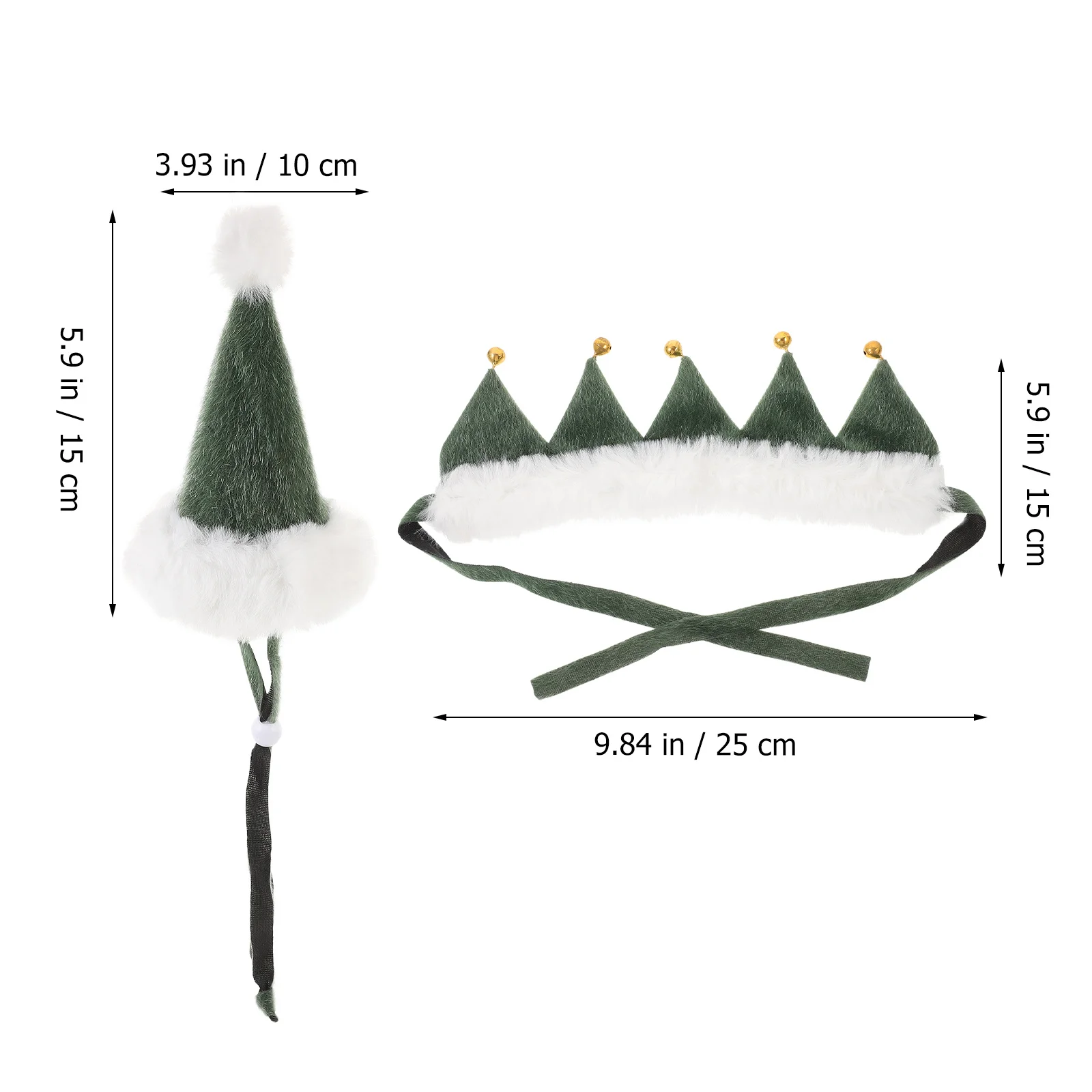 

Pet Christmas Bell Hat Collar for Cats Dogs Bright Delicate Gift Comfortable Breathable Easy to Put on Christmas Dog Hat Collar
