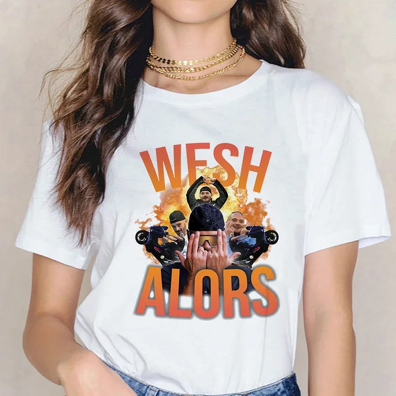 Camiseta de manga corta de verano para mujer, camiseta Maillot Jul, camisetas gráficas para niñas, camisetas para niños, ropa informal con gráficos Harajuku para mujer