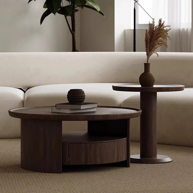 Trendy Wabi Sabi Coffee Table Round Sets Classic Cool Coffee Table Living Room Minimalist Table Basse Pour Salon Home Furniture