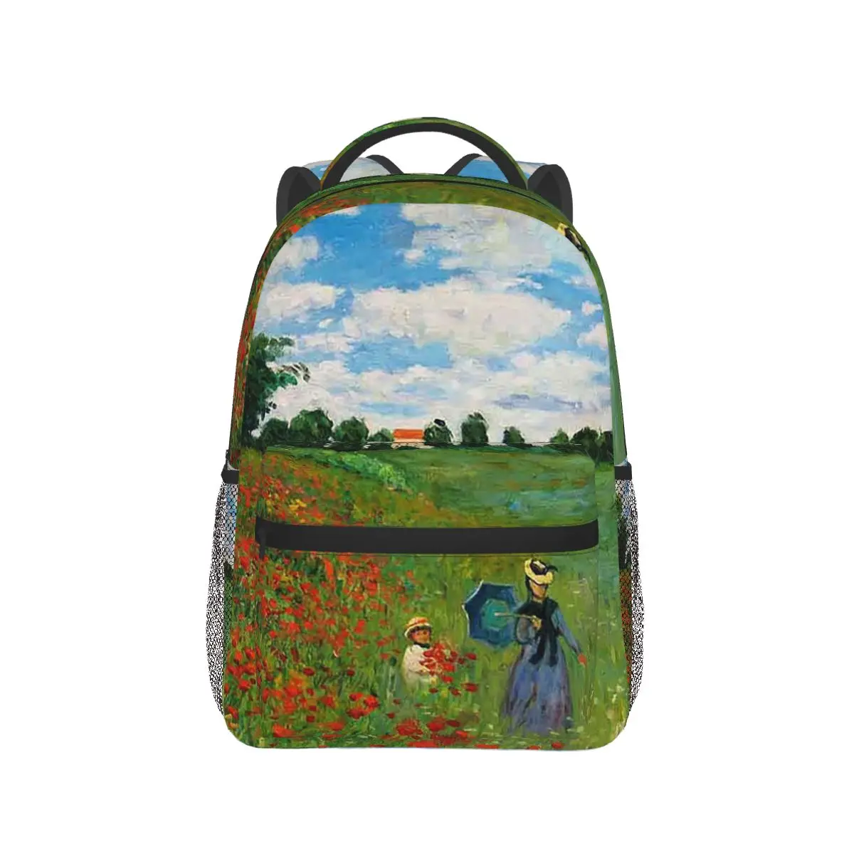 

Landscape By Claude Monet Backpack Hot Sale Daypack Large Capacity Children BookBag School Bag Shoulder Bags for Men Women