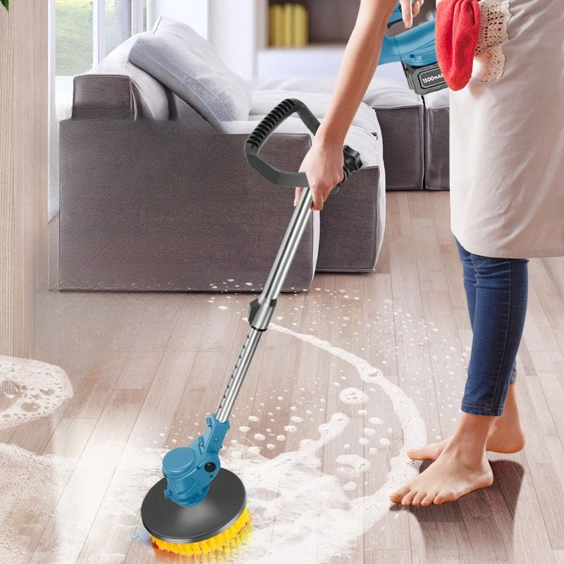 2026 Cleaning brush (wholesale price)Bathroom yard Polishing and Snow sweeping Leaf six-in-one retractable cleaning brush