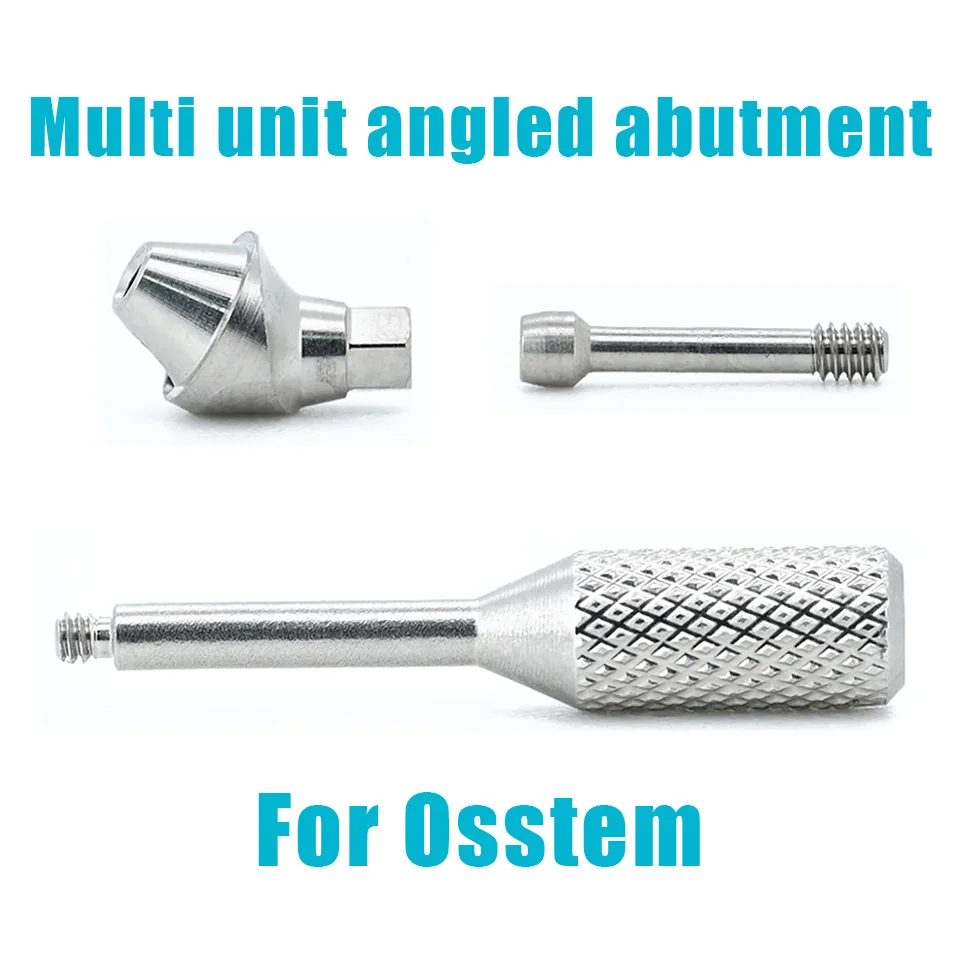 5Pcs Multi Unit Angled Abutment 17° 30° Ti Base Screw Retained Restoration Compatible with Osstem Implant Dental Clinic Supplies