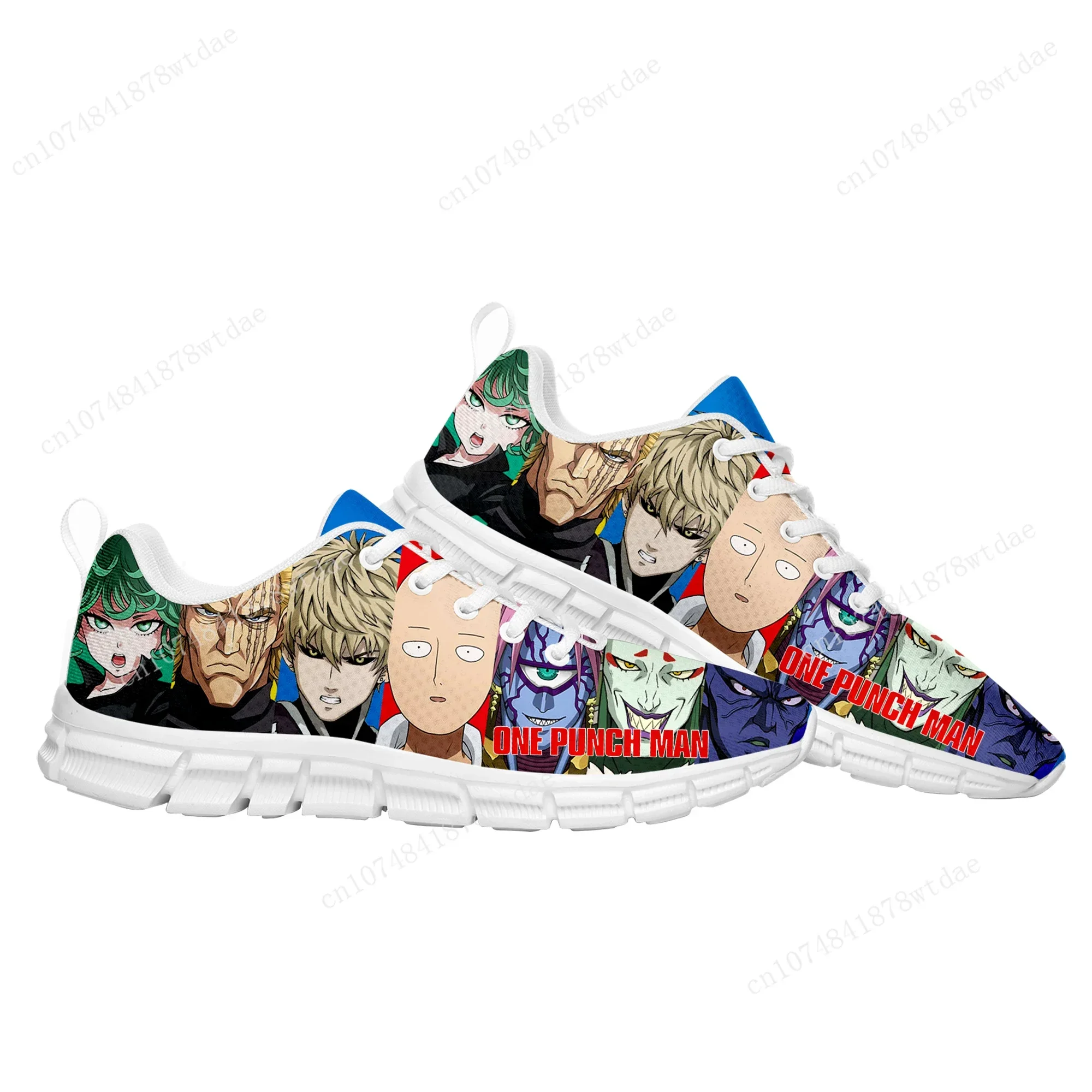 One Punch Man Sports Shoes Mens Womens Teenager Sneakers Saitama High Quality Manga Comics Sneaker Custom Shoe