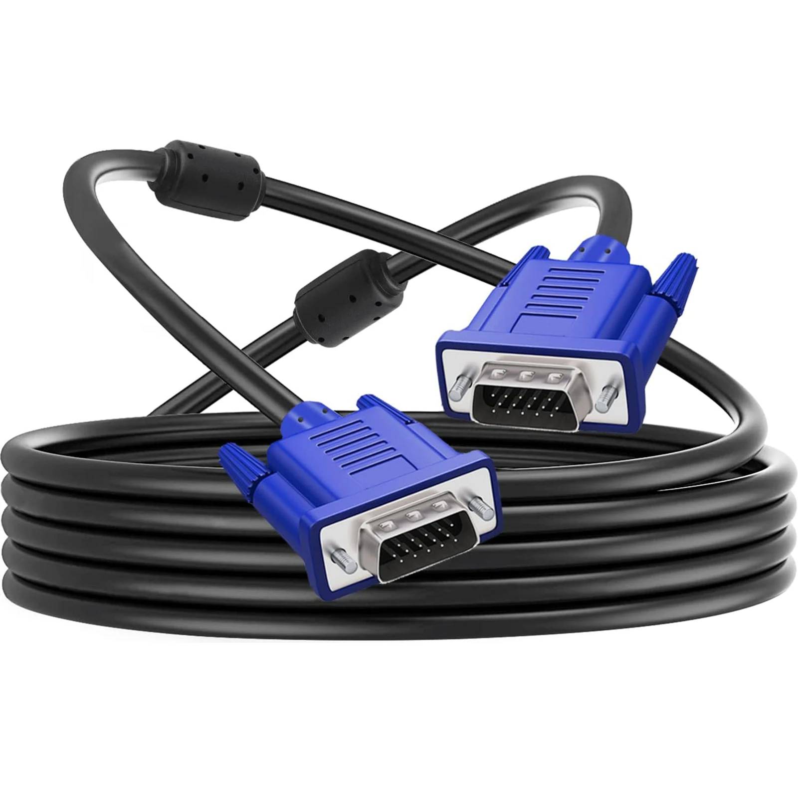1FT 4.9FT 9.9FT 16.4FT VGA to VGA Monitor Cable HD15 Male to Male for TV Computer Projector