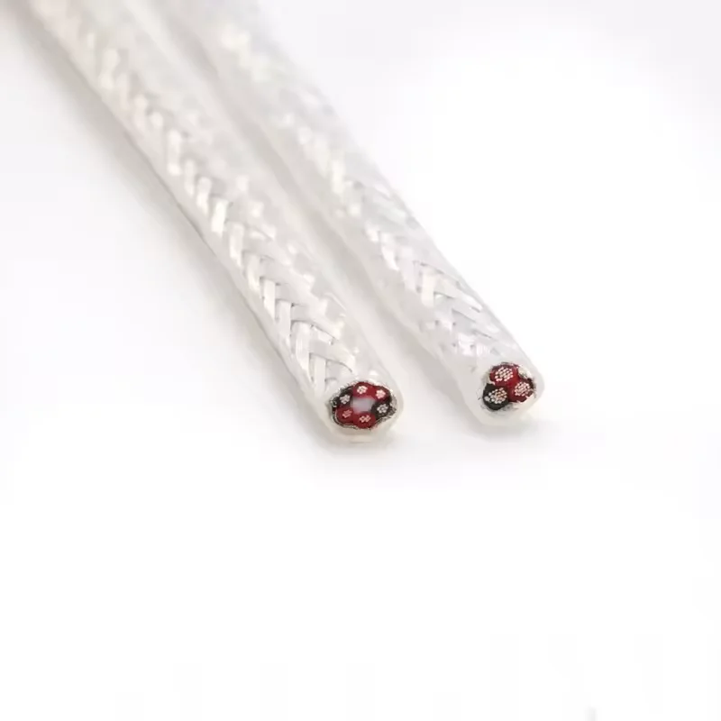 1M/5M Sq.0.15~0.5mm Transparent Silver Plated OFC PTFE Shielded Wire 2 3 4 6 cores Hifi Audio Amplifier Speaker Headphone Cable image 5