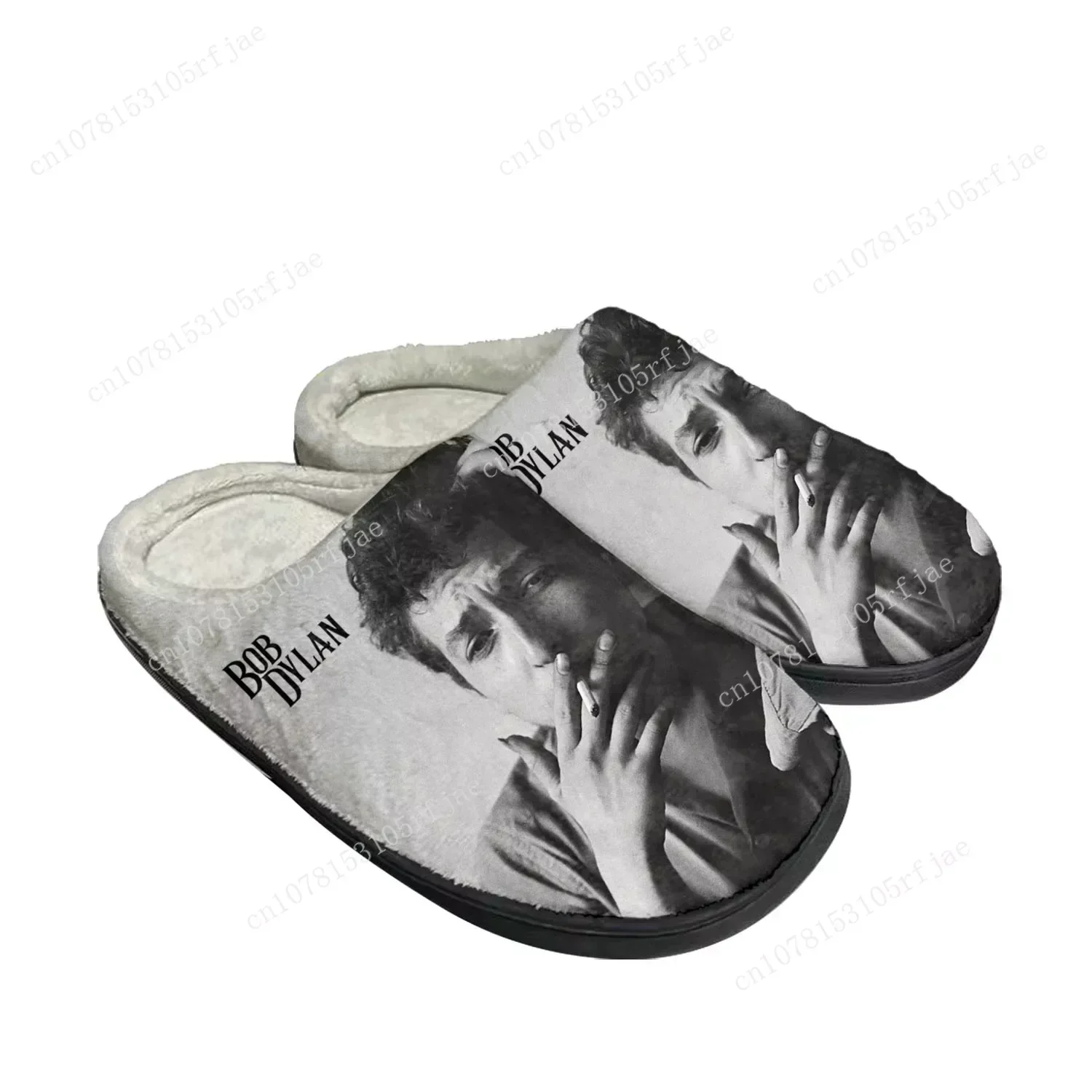 Bob Dylan Rock Singer Songwriter Home Cotton Custom Slippers Mens Womens Sandals Plush Bedroom Keep Warm Shoe Thermal Slipper