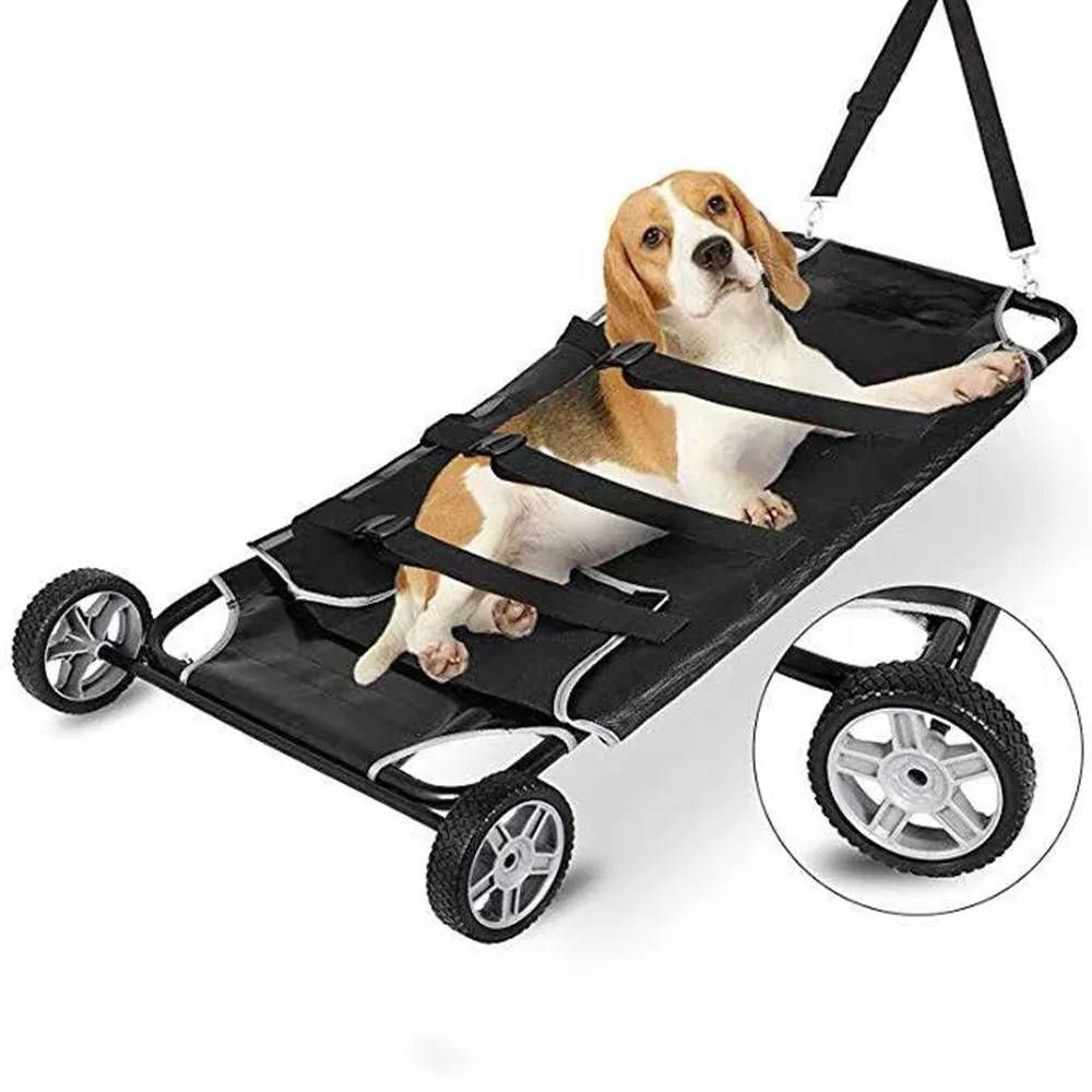 

Animal Pet Dog Transport Stretcher Trolley With Wheels Rescue Supplies Portable Outdoor First Aid Transport Stretcher