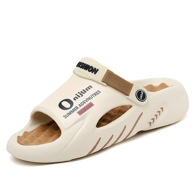 صنادل رجالية صيفية جديدة خفيفة الوزن ومريحة للتنفس أحذية شاطئ كاجوال كبيرة الحجم للحديقة للرجال